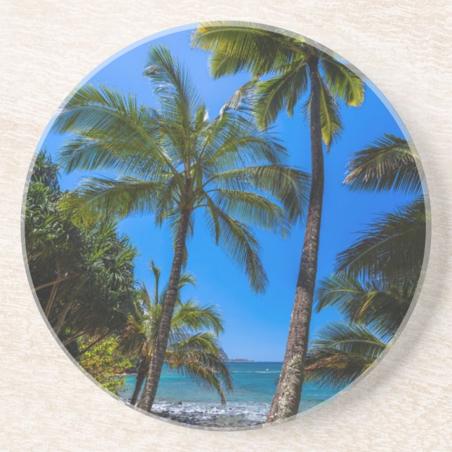 Tropical coastline 2 coaster (Front)