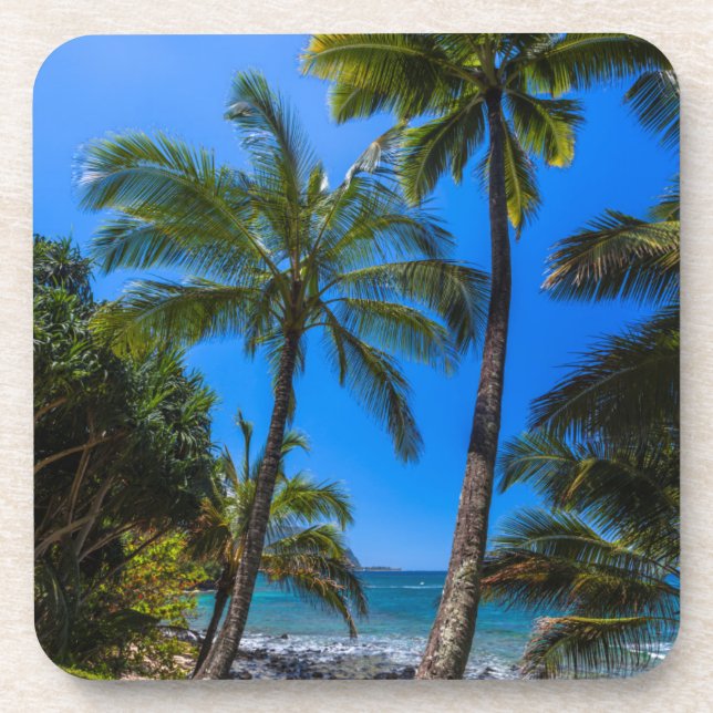 Tropical coastline 2 coaster (Front)