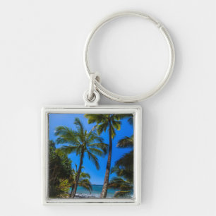 Tropical coastline 2 key ring