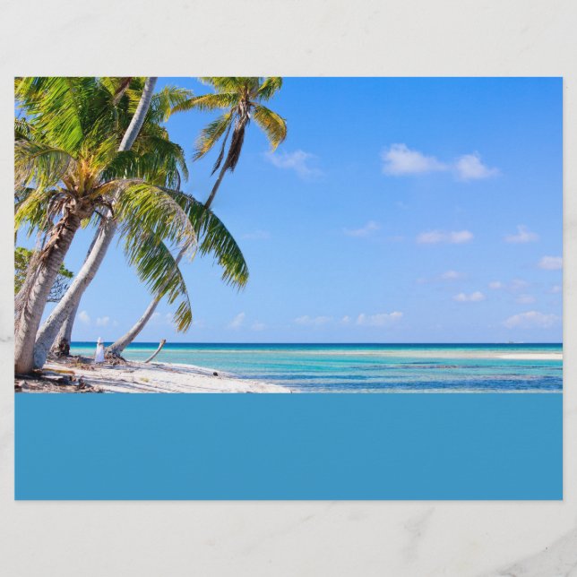 Tropical coastline flyer (Front)