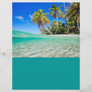 Tropical coastline flyer