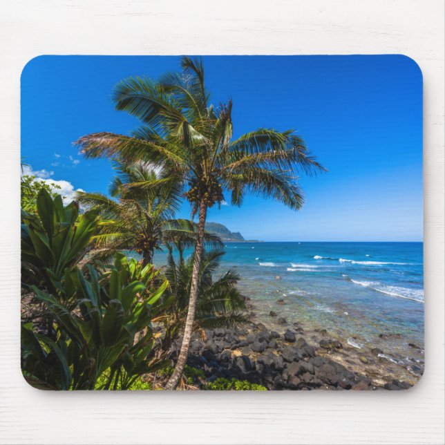 Tropical coastline mouse pad (Front)
