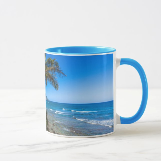 Tropical coastline mug (Right)