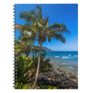 Tropical coastline notebook