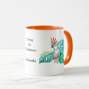 Tropical Cockatoo Exotic Parrot Personalised Mug