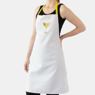 Tropical Cocktail Vibes - Lime Glass Apron