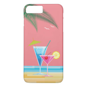 Tropical Cocktails iPhone 7 Plus Case - coral