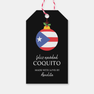 Tropical Coconut Coquito Christmas Drink Gift Tags