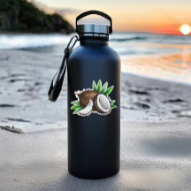 Tropical Coconut Die-Cut Sticker | Coconut Sticker