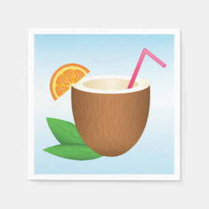 Tropical Coconut Drink Napkin
