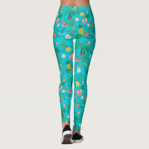Tropical Collage Leggings