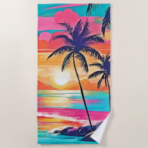 Tropical Colour Glow Sunset Design