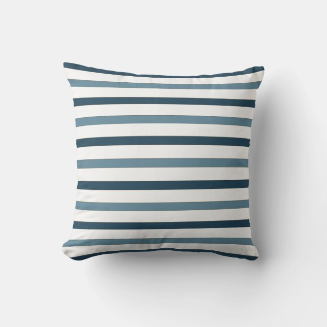 Tropical colour striped throw pillow.  cushion (Front)