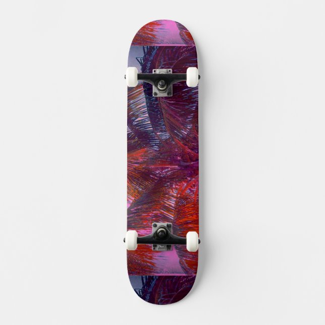 Tropical Colour Wave Skateboard (Front)