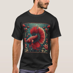 Tropical colourful  Betta Fighting Fish for aquari T-Shirt