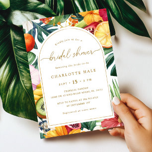 Tropical Colourful Bridal Shower Invitation
