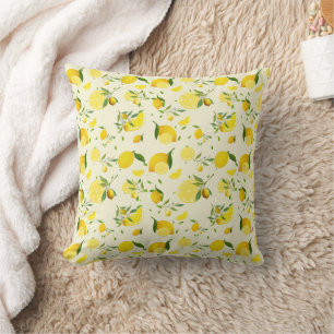 Tropical colourful Citrus SUMMER Orange lemon Slic Cushion