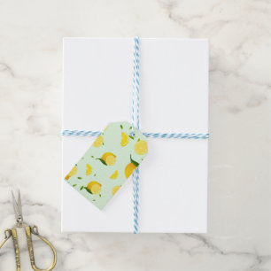 Tropical colourful Citrus SUMMER Orange lemon Slic Gift Tags
