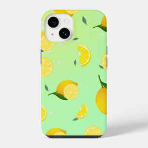 Tropical colourful Citrus SUMMER Orange lemon Slic iPhone 14 Case