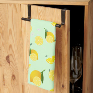Tropical colourful Citrus SUMMER Orange lemon Slic Tea Towel