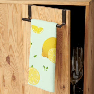 Tropical colourful Citrus SUMMER Orange lemon Slic Tea Towel