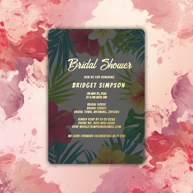 tropical colourful hibiscus hawaiian summer bridal (Creator Uploaded)