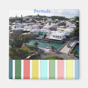 Tropical Colours of Bermuda Magnet