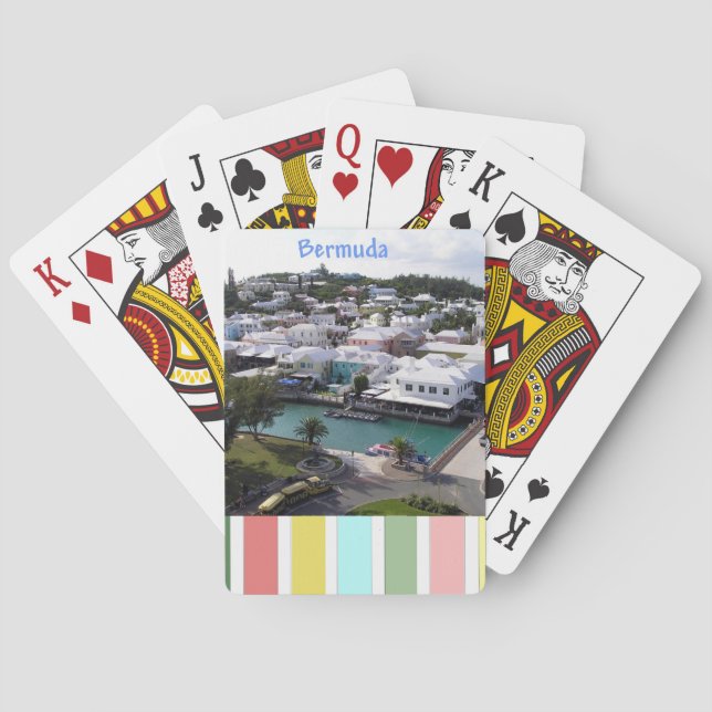 Tropical Colours of Bermuda Playing Cards (Back)