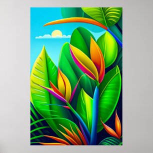 Tropical Composition - Canvas Art Print