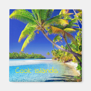 Tropical Cook Islands Paradise Magnet