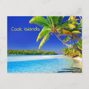 Tropical Cook Islands Paradise Postcard