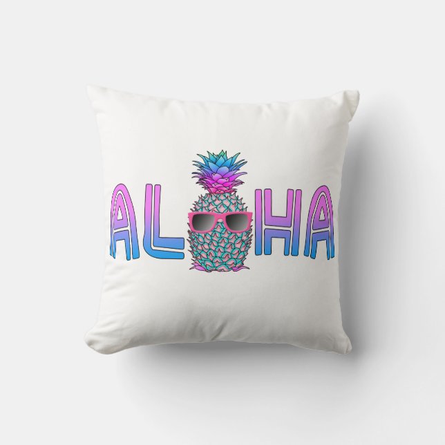 Tropical Cool Aloha Pineapple Cushion (Front)