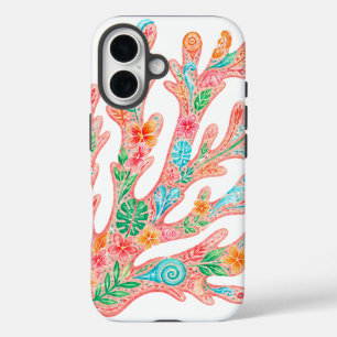 Tropical Coral Reef Floral Phone Case