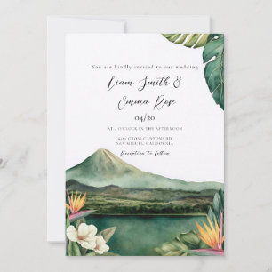 Tropical Costa Rica Destination Wedding Invitation