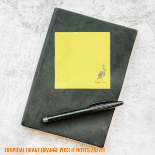 Tropical Crane  Post-it Notes (Creator Uploaded)