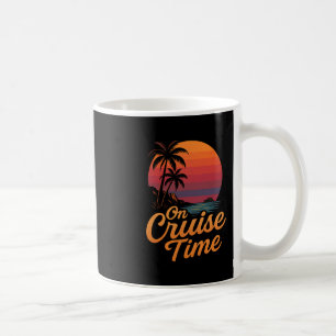 Tropical Cruise On Vacation Time With Palm Tree Su Coffee Mug