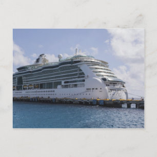 Tropical Cruise Ship Postcard