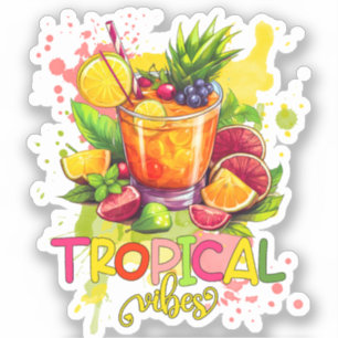 Tropical Cubes - Summer Vibes Watercolor Fruits
