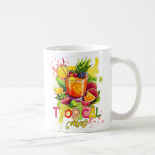 Tropical Cubes - Summer Vibes Watercolor Fruits Coffee Mug