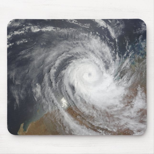 Tropical Cyclone Billy over Australia 2 Mouse Pad (Front)