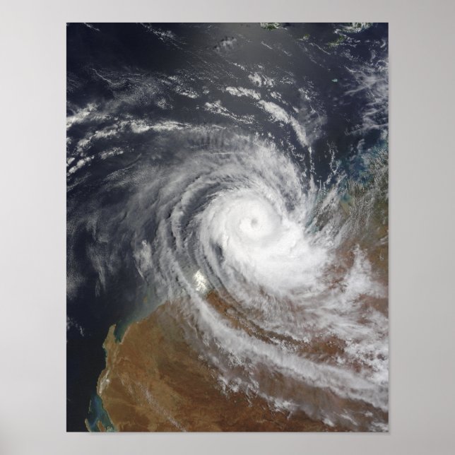 Tropical Cyclone Billy over Australia 2 Poster (Front)