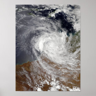 Tropical Cyclone Billy over Australia Poster