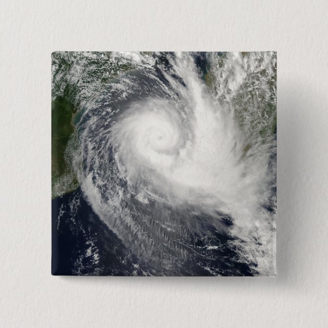 Tropical cyclone Boloetse 15 Cm Square Badge (Front)