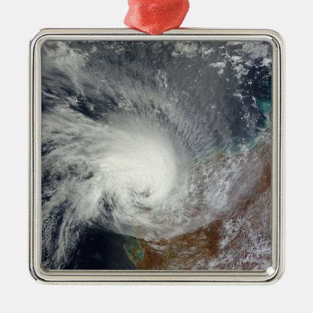 Tropical Cyclone Carlos Metal Ornament (Front)