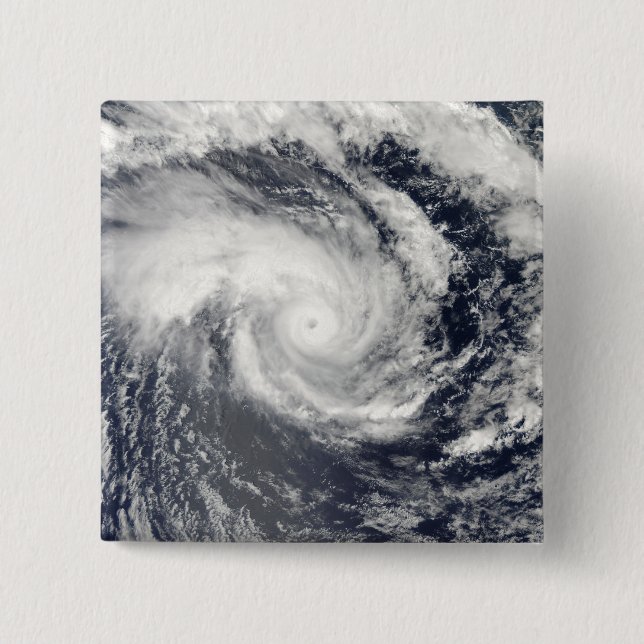 Tropical Cyclone Edzani in the South Indian Oce 15 Cm Square Badge (Front)