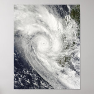 Tropical Cyclone Fanele over Madagascar Poster