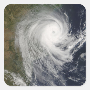 Tropical Cyclone Favio over Mozambique Square Sticker