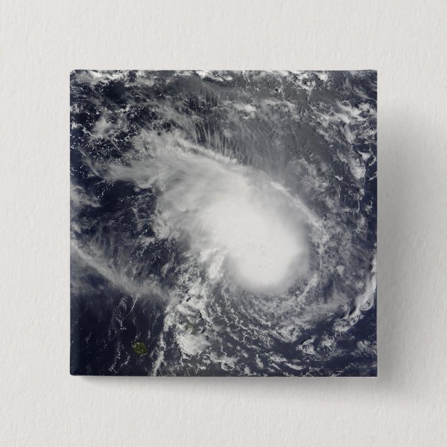 Tropical Cyclone Gael approaching Madagascar 15 Cm Square Badge (Front)