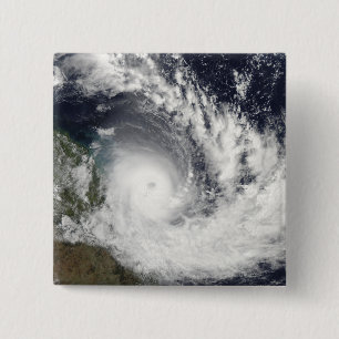 Tropical Cyclone Hamish over Australia 15 Cm Square Badge