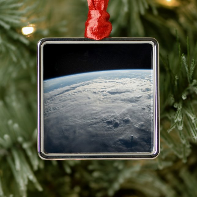 Tropical Cyclone Idai Above The Coast Of Africa. Metal Ornament (Tree)